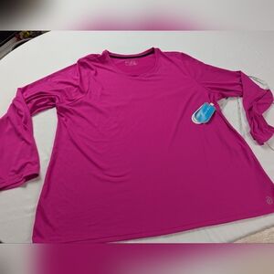 Be Inspired Vibrant Pink Long Sleeve Top